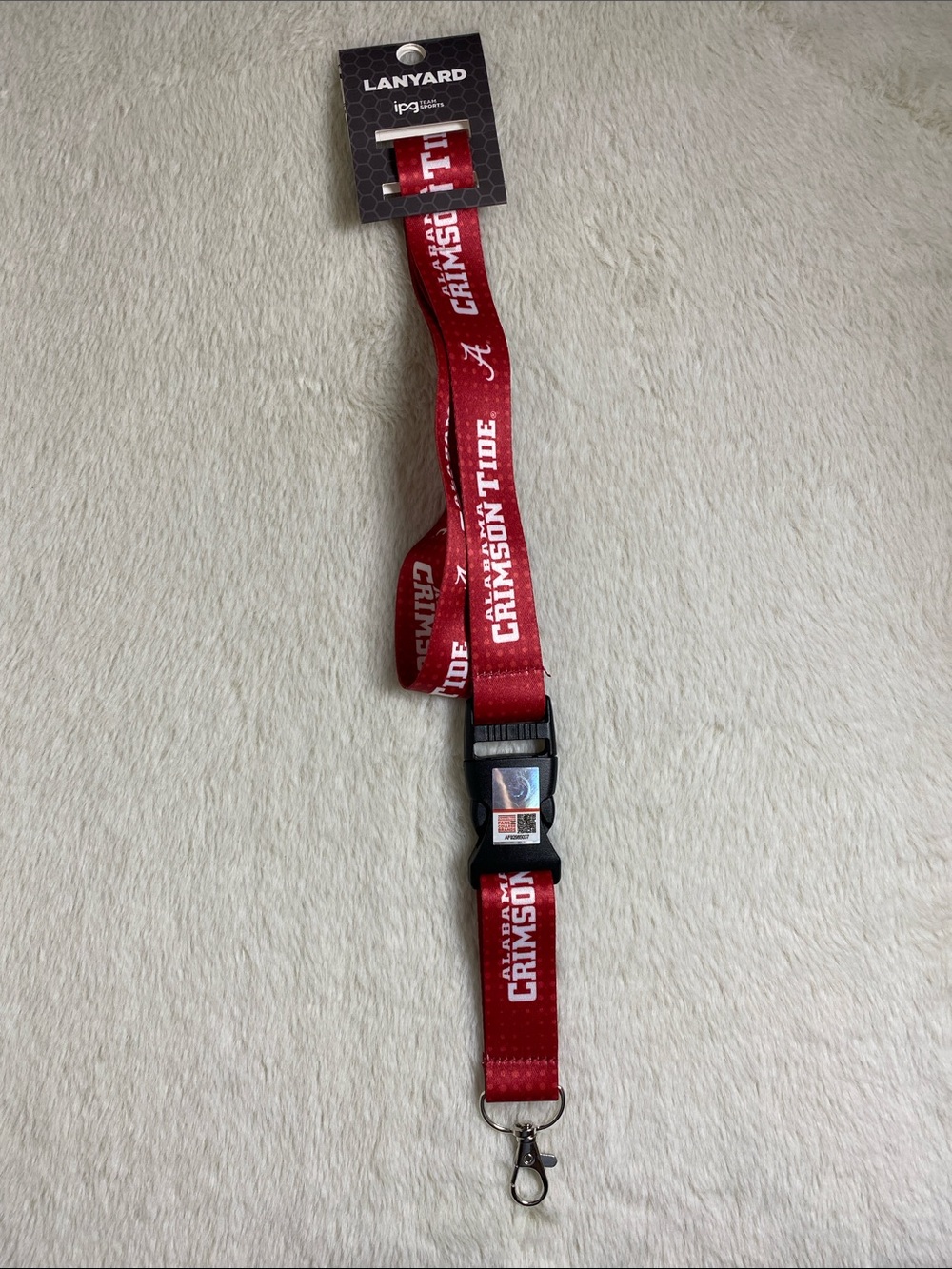 Alabama Crimson Tide Red Lanyard NEW with detachable clip